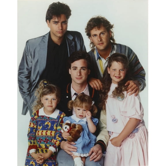 Full House Cast Portrait with White Background Photo Print (24 x 30)