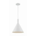 thumbnail image 3 of 60/7138-Nuvo Lighting-Lightcap-1 Light Large Pendant in Mid-Century Modern Style-12 Inches Wide by 14.5 Inches High-Matte White Finish    -Traditional, 3 of 9