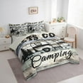 thumbnail image 3 of Manfei RV Car Twin Bedding Sets 7-Piece for Female Men,Rustic Cabin Bedding Comforter Set Microfiber,Happy Camping Breathable Sheet Sets,Microfiber Bedroom Decor,Reversible, 3 of 8