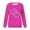 Hot Pink, variant on Womens Sweatshirt Women's Spring Autumn and Summer Love Printed Bright Glitter Hoodless Long Sleeve Loose Round Neck Daily Hundred Sweatshirt Womens Basic Tops (Hot Pink,XXXL)