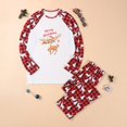 thumbnail image 2 of Plus Size Family Christmas Matching Pajamas Set Cartoon Deer Plaid Sleepwear Loungewear Christmas Pajamas For Men Women Kid Baby Guvpev Men M, 2 of 8