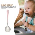 thumbnail image 3 of Shisuyan 4pcs Ramen Soup Spoons for Home Stainless Steel Simple Style Kitchen Use, 3 of 9