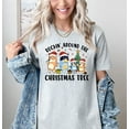 thumbnail image 2 of Moonlight Apparel Bluey Rockin’ Around the Christmas Tree Shirt for Women & Men Holiday Cartoon Graphic Tee Funny Xmas Gift Cotton Blend Short Sleeve Top, 2 of 6