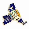 thumbnail image 3 of PinMart New York Shape Flag Enamel Pins - Gold Plated US State Lapel Pins - 10 Pack, 3 of 7