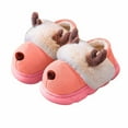 thumbnail image 4 of FUZHIQ Toddler Slippers,Unisex Christmas Slippers Santa Claus Slippers Cute Plush Kids Anti House Loafers for Boy Girl, 4 of 6