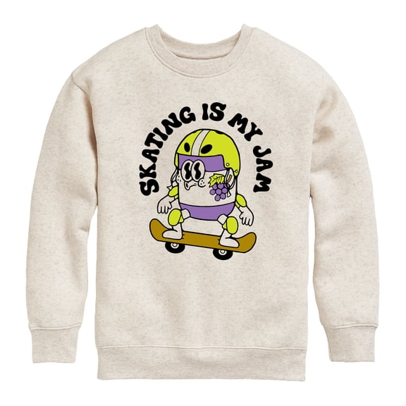 Instant Message - Skateboarding - Skating: My Job - Toddler & Youth Crewneck Fleece Sweatshirt