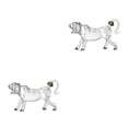 thumbnail image 1 of Bewildely Whisky Glass Tiger Shape Novelty Tequila for Kitchen Restaurant Claro 500 ml 2piezas, 1 of 4