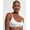 White, variant on Originals Women's Cropped Bralette, Moisture-Wicking Stretch Cotton Orange Swirl S