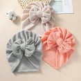 thumbnail image 5 of KelaJuan Newborn Baby Turban Hat, Classic Bow Knot Beanie Cap Stretchy Head Wrap for Infants, 5 of 6