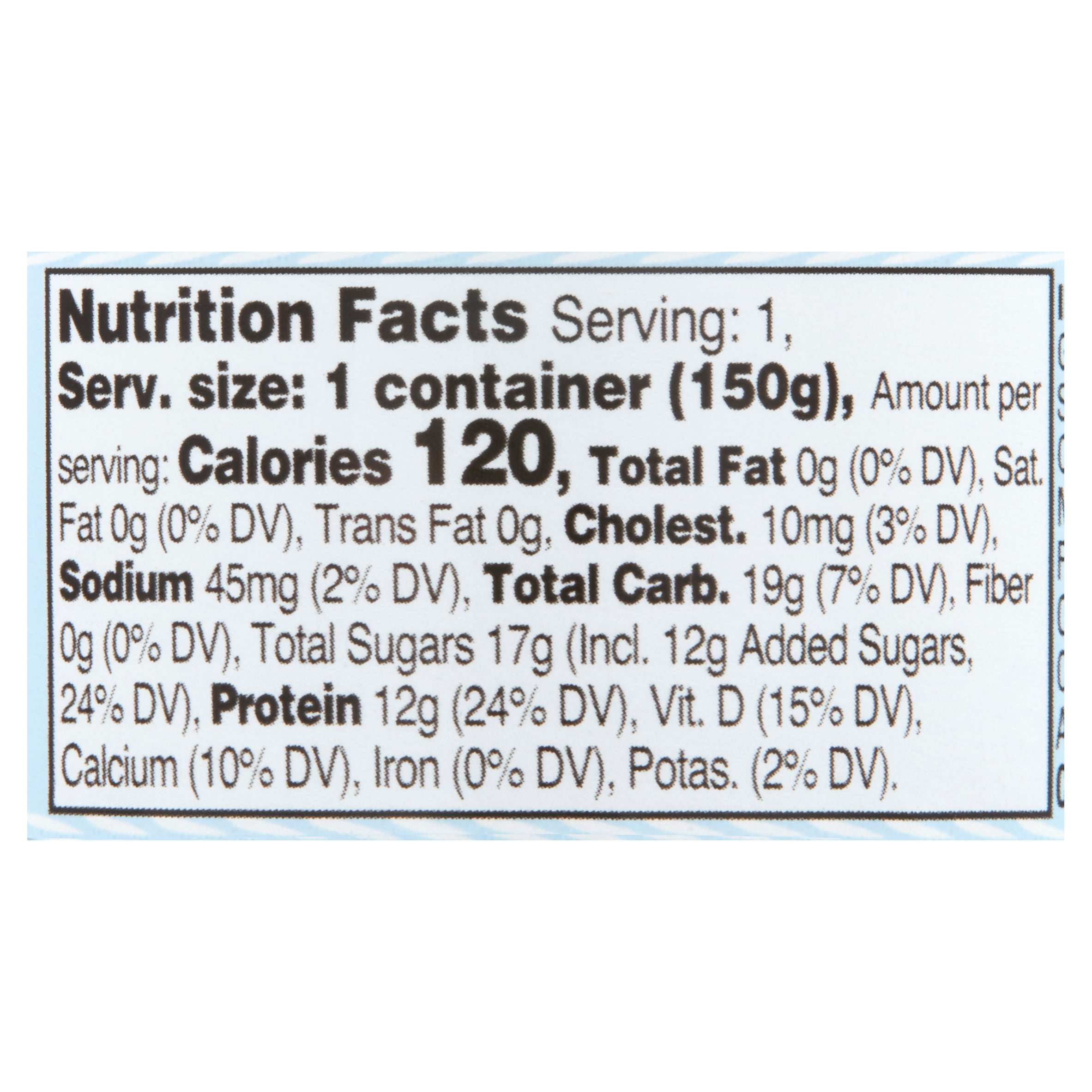 Great Value Black Cherry Nonfat Greek Yogurt, 5.3 oz Individual Cup