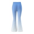 thumbnail image 7 of Xdegoge Ombre Flared Leggings for Women High Waisted Yoga Pants Gradient Color Bell Bottoms Stretchy Casual Wide Leg Trousers for Workout Gym Lounge Activewear, 7 of 7