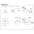 thumbnail image 2 of Kingston Brass KB2631ELSO Elinvar Single-Handle Pressure Balanced Shower Faucet, Polished Chrome, 2 of 4