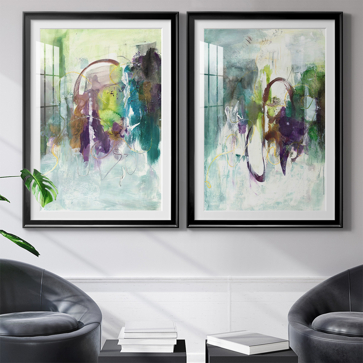 Wexford Home Moving On I Premium Framed Print, 26.5" x 36.5" - Ready to Hang, Black (Set of 2)