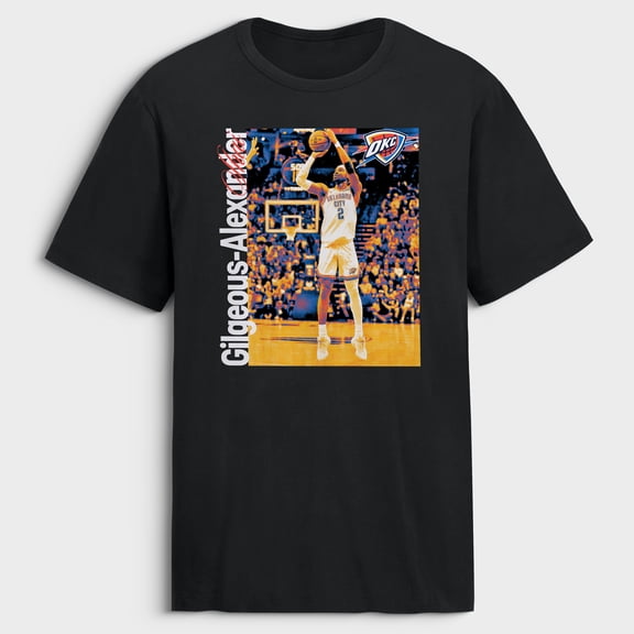 Men's Shai Gilgeous-Alexander Black Oklahoma City Thunder  Legacy T-Shirt