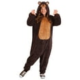 thumbnail image 4 of Brown Bear Plus Size Jumpsuit Costume, 4 of 4