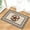 Black, variant on Happy Thanksgiving Indoor Doormat Front Door Mat Farm Gnomes Pumpkin Maple Sunflower Non Slip Rubber Backing Retro Newspaper Absorbent Machine Washable Floor Mat Entrance Carpet Pet Mat
