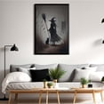 thumbnail image 6 of JFHCQJPK Witch in the Forest Halloween Print Wall Art Poster Witch Decor Vintage Print Dark College Wall Art Victorian Gothic Room Decor Canvas Wall Print8x12in Metal blackFramed, 6 of 8