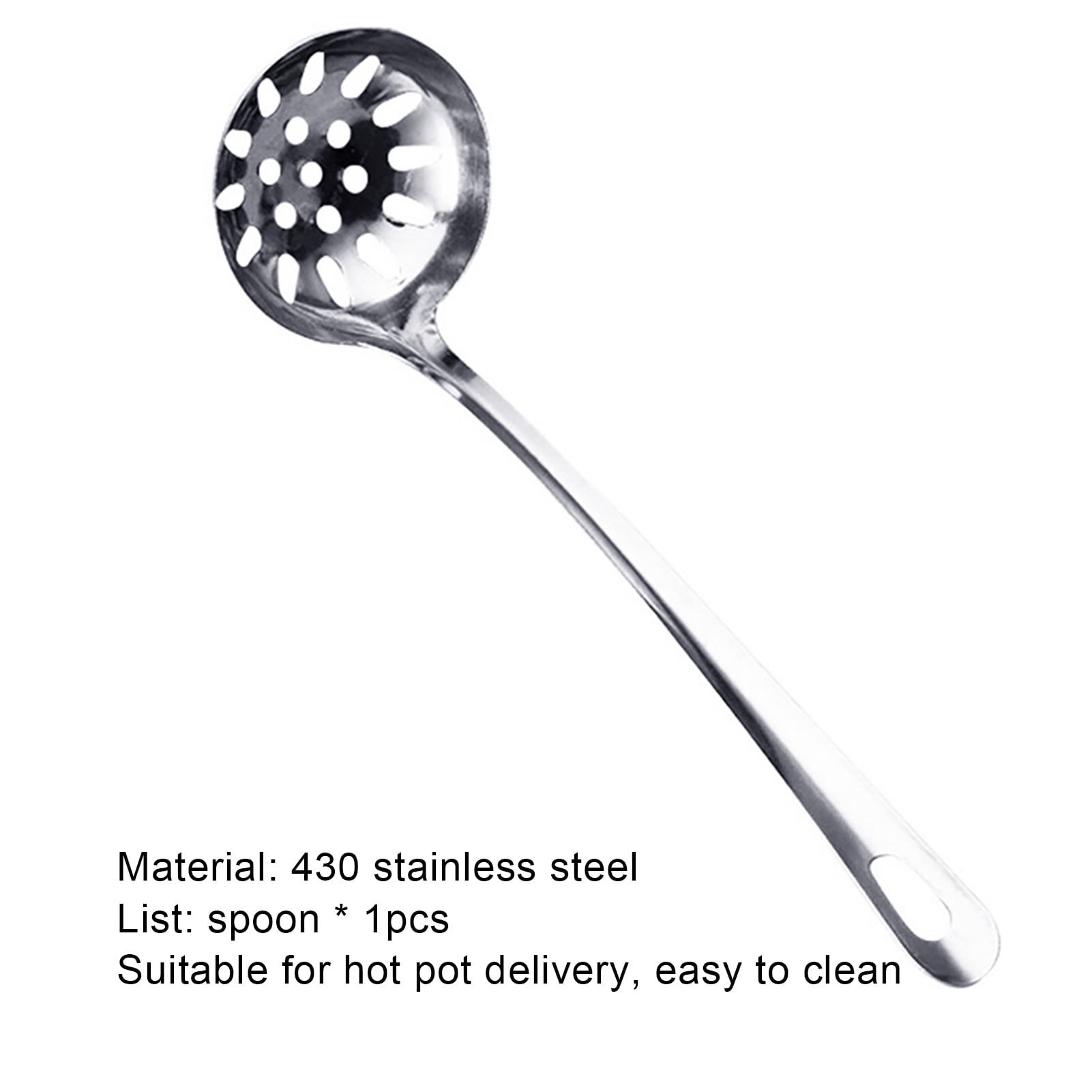 Stainless Steel Ladle Spoon, Handle Ladle With Pouring Rim, For Kitchen  Cooking Soup Sauce, - Temu