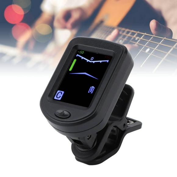 Sintonizador Con Clip, Sintonización Rápida Y Precisa Sintonizador Electrónico Digital Intuitivo Claro Apagado Automático Pantalla LED A Color Múltiples Modos Para Bajos