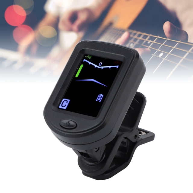 Sintonizador Con Clip, Sintonización Rápida Y Precisa Sintonizador Electrónico Digital Intuitivo Claro Apagado Automático Pantalla LED A Color Múltiples Modos Para Bajos