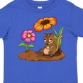 thumbnail image 4 of Inktastic Cute Chipmunk on Lunch Break with Flowers Boys or Girls Toddler T-Shirt, 4 of 5