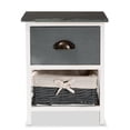 thumbnail image 4 of Baxton Studio Garridan Grey and White Finished Wood 1-Drawer Storage Unit, 4 of 10