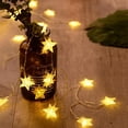 thumbnail image 5 of Guirnalda de luces navideñas con forma de estrella, con pilas, 10/20/30/40 LED, para bodas, Halloween, decoración de fiestas en el hogar, 5 of 5