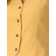 thumbnail image 5 of Chaleco sin mangas de botón, cuello en V, crop, para mujer, color amarillo, talla XL, 5 of 6