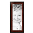 thumbnail image 2 of ArtToFrames 7" x 19" Honors Mahogany with Black Picture Frame, 7x19 inch Brown Wood Poster Frame (WOM-5154), 2 of 7