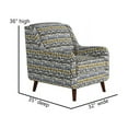 thumbnail image 4 of Southern Home Furnishings Jabared Mystic Fabric Accent Chair in Multi-Color, 4 of 4