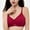 Red, variant on Women's Backless Push Up Bra, U-Back Strapless Seamless Plunge Adhesive Lift for Everyday Wear