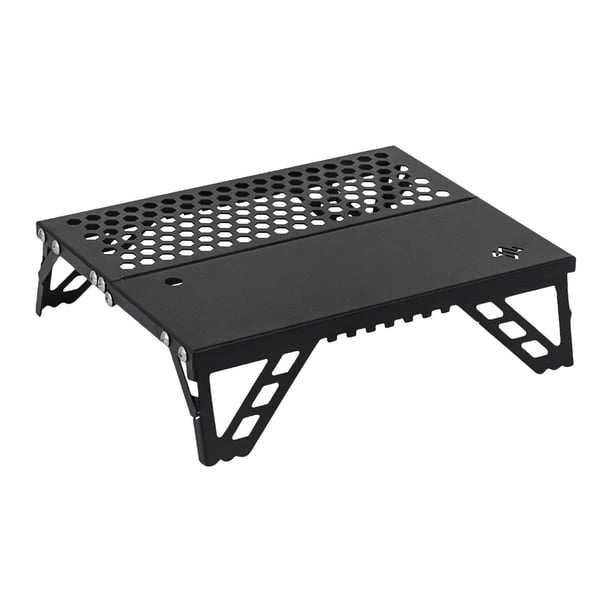 Mesa de camping plegable, pequeña mesa de playa de aleación de aluminio, resistente, de instalación rápida, para picnic, cocina, escritorio