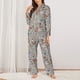 thumbnail image 2 of Fotbe Funny Chicken Conjunto de Pijama de Manga Larga para Mujer con Estampado, Ropa de Dormir de 2 Piezas, Conjunto de Casa Suave y Cómodo con Bolsillos-Large, 2 of 7