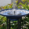 thumbnail image 1 of Nueva fuente solar, fuente de baño de pájaros de 1,5 w, decoración de jardín, fuente solar de decoración de jardín, para mini estanque al aire libre, 1 of 5