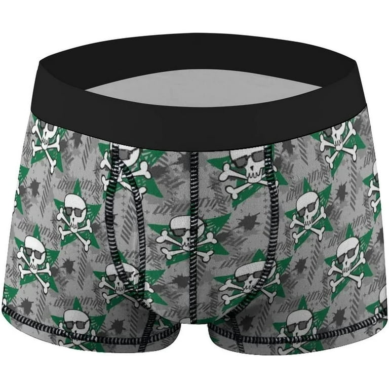 Hipsters Emo Alien Men's Underwear Soft Boxer Briefs with Wide