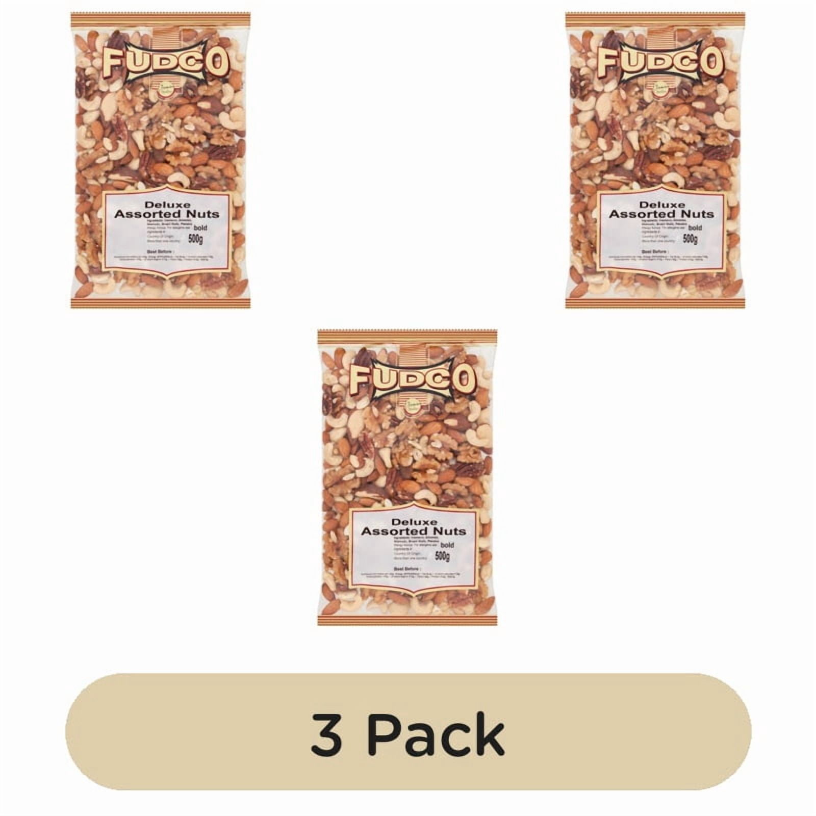 Fudco Assorted Nut Mix 500g, British Import (Pack of 3)
