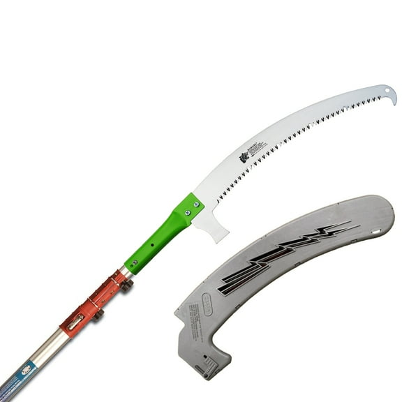 17 in. Curved Arborist Blade with 7-1/2 ft. to 19 ft. Telescoping Pole Saw