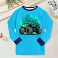 thumbnail image 6 of Paguaki Boys Pajama Kids Long Sleeve Cartoon Turck Pajamas Set Soft Clothes Sleepwear, 6 of 7