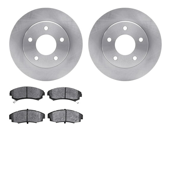 Dynamic Friction Company Front Brake Rotors with 5000 Advanced Brake Pads 6502-45054