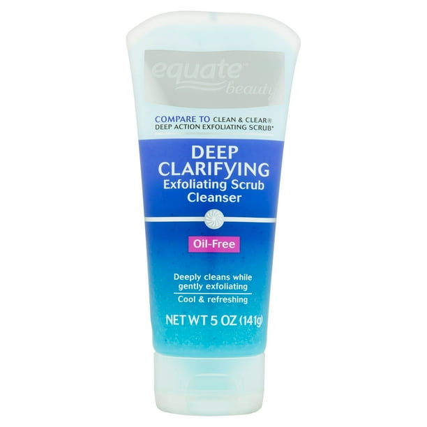 Equate Beauty Deep Clarifying Exfoliating Scrub Cleanser, 5 Oz