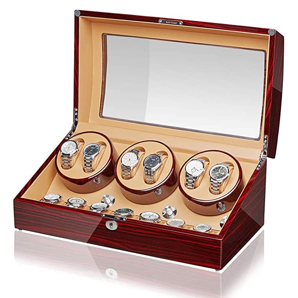 JQUEEN Watch Winders for Automatic Watches, Watch Winder Box with Flexible Watch Pillow, Luxury