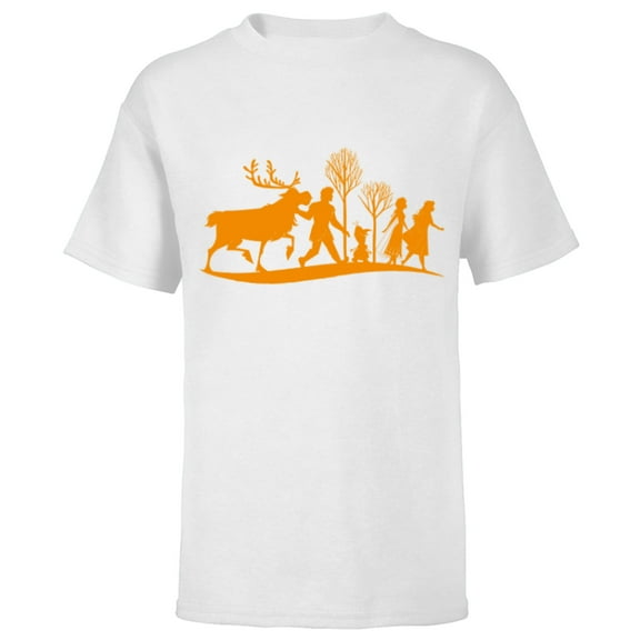 Disney Frozen 2 Characters Halloween - Short Sleeve T-Shirt for Kids - Customized-White