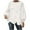 White, variant on Women's Long Batwing Sleeve Sweater Solid Casual Oversized Crochet Knit Tops Navy 5XL