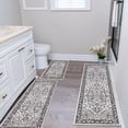 thumbnail image 2 of HEBE Boho Kitchen Rug Sets 3 Piece with Runner Non Slip Kitchen Rugs and Mats Washable Kitchen Mats for Floor Thick Kitchen Floor Mat Carpet Runner Rugs for Hallway Laundry Ho, 2 of 7