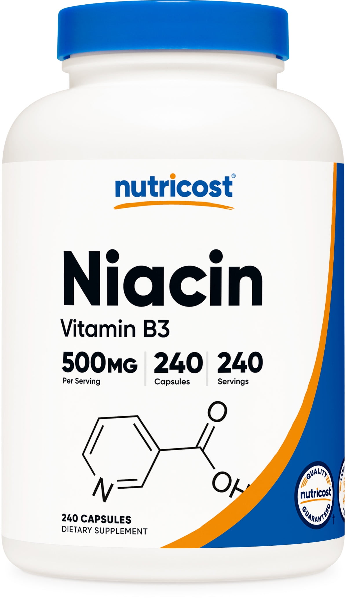 Nutricost Niacin (Vitamin B3) 500mg, 240 Capsules Gluten Free and Non