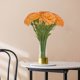 thumbnail image 4 of Crisantemo artificial, decoración del hogar, decoración de escena de flores para bodas al aire libre, flores y plantas falsas - 5PC Naranja, 4 of 6