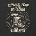 thumbnail image 2 of Replace Fear Of The Unknown T-Shirt | Cool Quote Black Tee Gift, 2 of 5