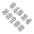 thumbnail image 4 of Number Shoe Decorations, Enrich Appearance Number Shoe Accessories Stylish Free Collocation Trendy  For Women For Traveling, 4 of 8