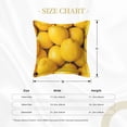 thumbnail image 4 of Bingfone Decorative Pillow Covers 16"X16" Ripe Yellow Lemon Couch Pillow Cases Modern Farmhouse Covers For Couch Sofa Bed, 4 of 9