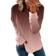 thumbnail image 1 of AherBiu Crewneck Sweatshirts Women Fall Trendy Gradient Color Pullover Long Sleeve Loose Fitted Sweatshirt, 1 of 5